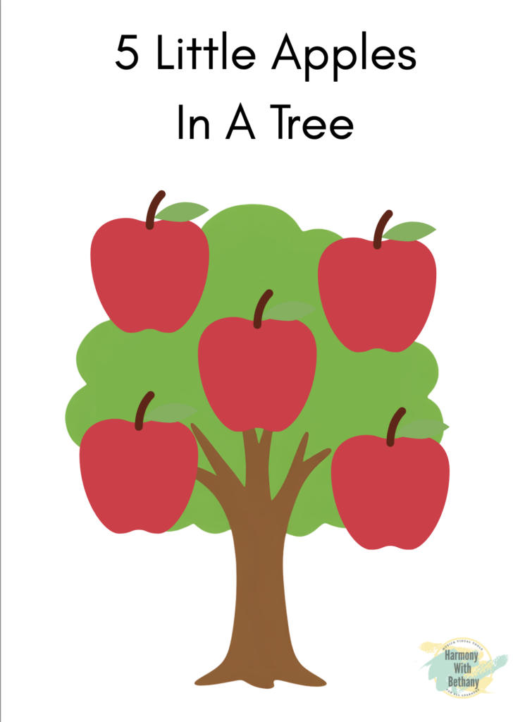 5 Little Apples in a Tree – Counting Song & Activity