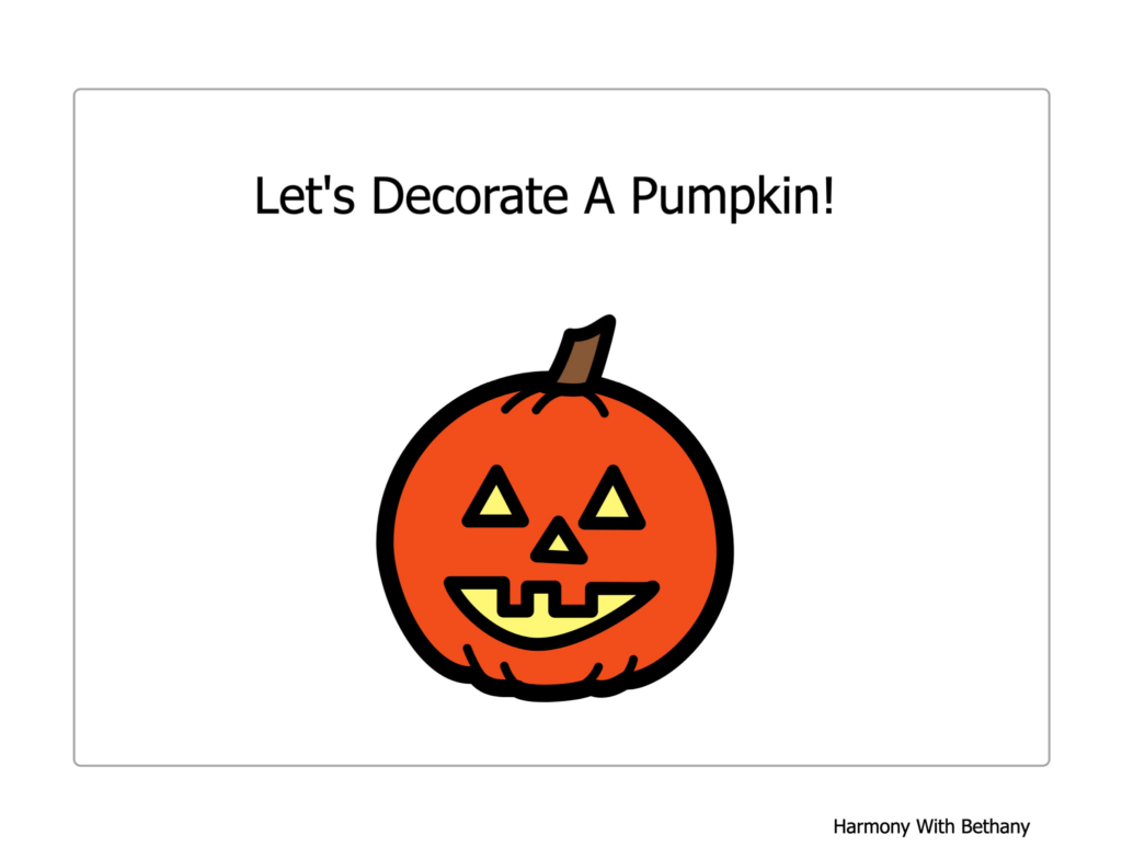 Let's Decorate a Pumpkin! Interactive Digital Story | Halloween Activity